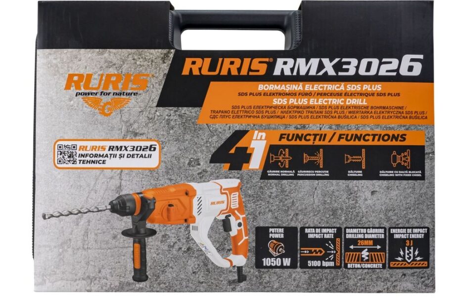SDS Plus udarni čekić Ruris RMX3026