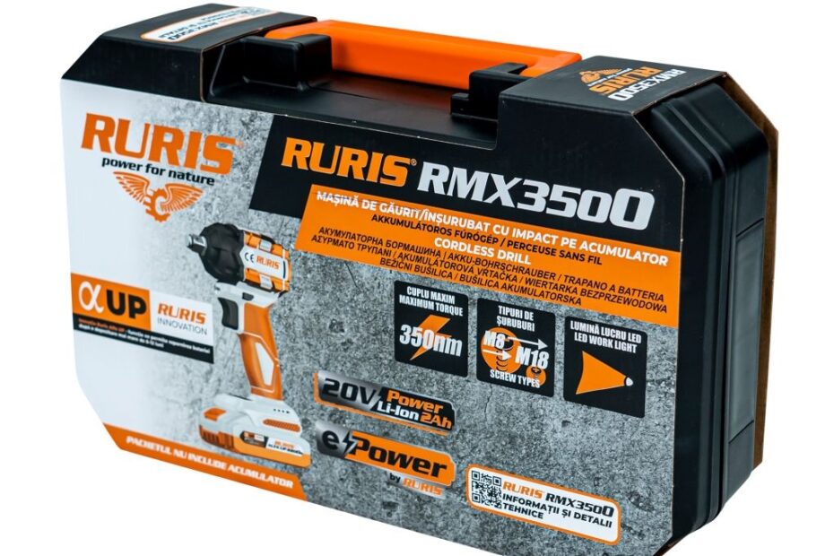 Akumulatorski udarni odvijač RURIS RMX3500