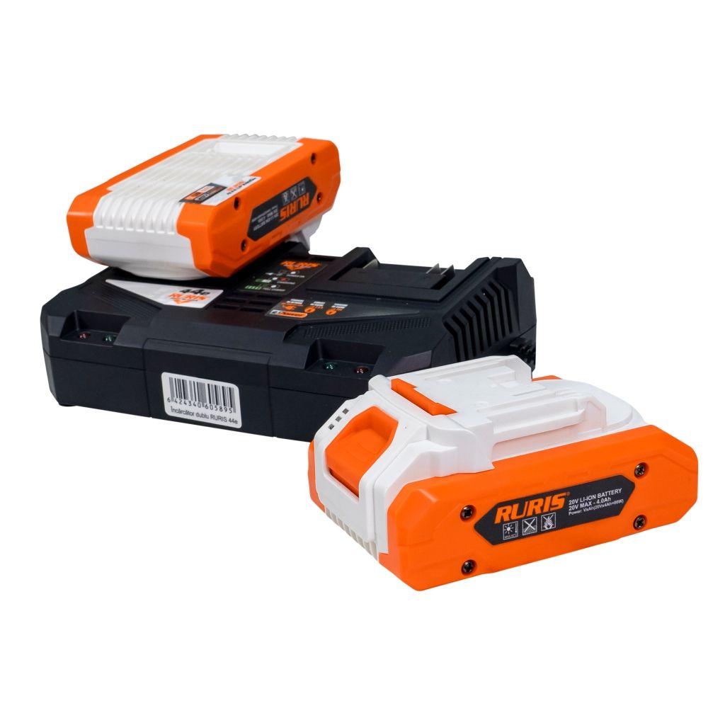 Komplet 2 akumulatora + dupli punjač RURIS Alfa UP 4444e