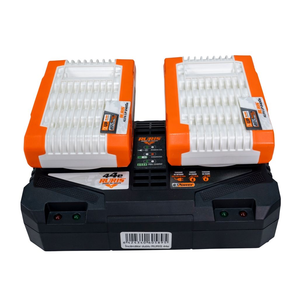 Komplet 2 akumulatora + dupli punjač RURIS Alfa UP 4444e
